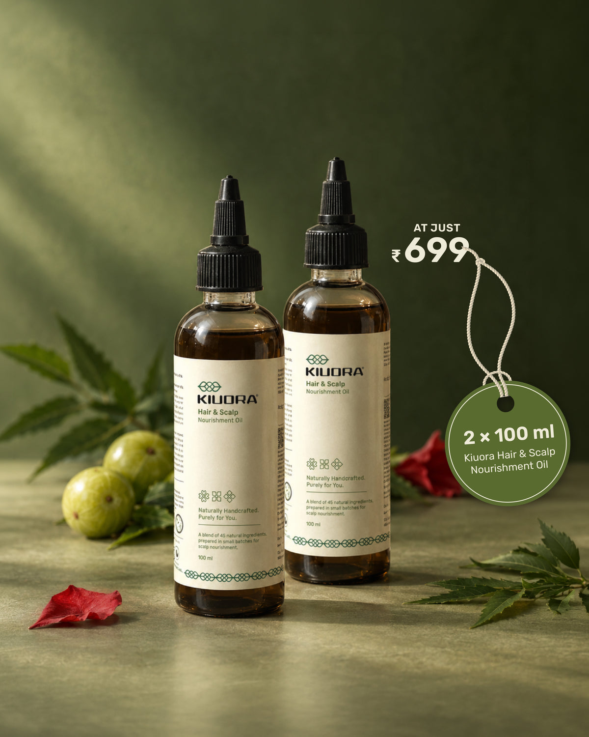 Kiuora Hair & Scalp Nourishment Oil – DoubleCare Pack